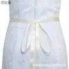 Youlapan S28 Dorado Rosa Pedrería Cinturón de Novia Decoración para Vestido de Novia Cinturón de Atar Pretina de Satén