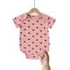 Mameluco de Manga Corta para Bebé Niña 2026, Estilo Primavera Algodón Puro Ropa para Recién Nacidos Niños y Niñas, Ropa de Casa Mameluco Nuevo