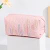 Bolsa de Cosméticos Simple Gran Capacidad Nueva Bolsa de Almacenamiento de Maquillaje para Mujer Portátil Fuera del Camino de Alta Gama Sobre Rojo con Boca Bolsa de Aseo