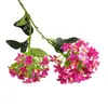 Jazmín de Noche de Tallo Largo con 2 Cabezas Hortensia Flor Artificial Flor Falsa Decoración del Hogar Adorno para Habitación de Invitados Decoración para Fotografía de Bodas