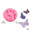 Molde de silicona de mariposa diy molde para decoración de pastel postre molde de azúcar para chocolate molde de arcilla de pegamento de gota al por mayor