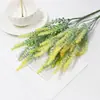 Flores Artificiales Transfronterizas de 5 Ramas Lavanda Salvia Decoración para Bodas Hogar Vegetación Artificial Realista de Gama Alta