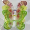 Regalo del Día del Niño: Vestido de princesa para niña pequeña con alas de mariposa para actuación F402 alas