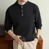 Suéter de Punto Grueso de 460g, Modelo Nuevo 2026 con Cuello Henley, Suéter Engrosado, Estilo Casual, Moderno y Cómodo, Disponible para Dropshipping