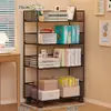 Estantería de Almacenamiento para Baño, Estantería de Piso para Balcón junto a la Lavadora, Estantería de Almacenamiento Multicapa para Detergente de Lavandería, Carrito Móvil para Baño