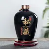 Botella de Vino de Cerámica Jingdezhen 1/2/3/ 5/5 kg Tarro de Vino Sellado para el Hogar Juego de Vino Tallado Colección Privada