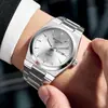 Marca Wlisth Reloj de Acero Transfronterizo para Hombre Calendario Dual Resistente al Agua Luminoso Reloj de Cuarzo Transmisión en Vivo Reloj de Comercio Exterior Modelo Popular