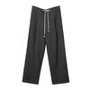 Pantalones Rectos Adelgazantes con Diseño Plisado para Mujer, Pantalones Largos de Nuevo Estilo, Pantalones Casuales Versátiles con Cordón y Cintura Elástica