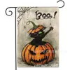 Venda Quente da Amazon Nova Bandeira de Jardim de Outono Bandeira de Jardim de Halloween Cabeça de Abóbora Fantasma Bandeira de Festival Outlet de Fábrica