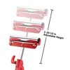 Soporte de rodillo plegable, altura ajustable, capacidad de carga resistente de 250 LB, marco de carpintería tipo descarga
