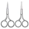 Tijeras de belleza de acero inoxidable al por mayor de fábrica, tijeras para vello nasal, tijeras para vello nasal y ceja.