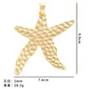 Conjunto de Collar y Pendientes de Aleación Chapada en Oro con Perla Artificial de Estrella de Mar y Concha, Transfronterizo Europeo y Americano, Nuevo 2024