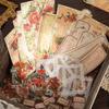 Pacote de material de dia bonito Dream Waltz série retro Inglês flor diário nota papel base decorativo