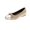 Zapatos de tacón bajo sencillos de estilo francés para mujer 2026 Nuevo Otoño Combinar con Faldas Zapatos de Noche Punta Cuadrada Patchwork Zapatos Mary Jane