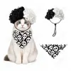 Peluca Afro Divertida de Dos Tonos para Mascotas, Cabello Rizado de Payaso Universal, Gorro para Gatos, Perros y Patos [Personalizable]