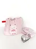 Bolso Nuevo Estilo Coreano con Estampado de Letras para Mujer, Bolso de Hombro de Nylon de Gran Capacidad, Bolso Tote Casual Versátil Portátil con Cordón