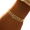 Pulsera de Cadena Multicapa para Mujer, Moda de Verano, Estilo Europeo y Americano, Cadena de Labios Apilable, Exquisita Joyería de Pulsera, Venta al por Mayor de Fábrica para Mujeres