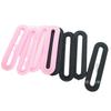 Oferta especial bolsa de brazo hebilla cuadrada hebilla de brazo hebilla cuadrada curva hebilla de brazo de goma blanda negro promoción de mitad de año en grandes cantidades en stock