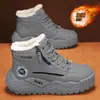Comercio exterior de dropshipping botas de nieve para hombre 2026 invierno cálidas, anticongelantes, forradas de felpa, zapatos de algodón gruesos para hombre, impermeables, zapatos de algodón de suela gruesa