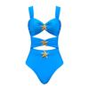2026 Nuevo Traje de Baño de Una Pieza de Color Sólido para Mujer Comercio Transfronterizo Europeo y Americano Sexy Hueco Falda Conjunto de Dos Piezas Aliexpress