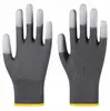 Luvas com Palma Revestida de PU, Luvas de Proteção do Trabalho com Dedos Revestidos Antiestáticas, Luvas de Trabalho Femininas, Resistentes ao Desgaste, Revestidas de Borracha, Finas, Sem Poeira, Atacado