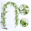 Rattan de Eucalipto Artificial de Primavera Transfronterizo Flor de Margarita Pequeña Decoración de Tubería de Aire Acondicionado para Sala de Estar Hogar Ratán Artificial