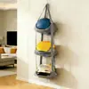 Bolsa de almacenamiento colgante de malla multicapa para pelotas, estante de pared para baloncesto y fútbol, bolsa organizadora para juguetes y sombreros para niños