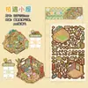 Serie Creativa y Divertida Linda de Pegatinas de Paisajismo Granular Descompresión Estéreo Escena Mini Mini Paquete de Pegatinas para Niños
