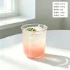 Copo de Café Americano Latte Gelo Fofo Simples Copo para Bebida Flip-top Copo de Vidro Transparente Copo para Bebida Fria Copo de Água