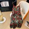 Conjunto de vestido casual de suspensórios para mulheres extra grandes gordinhas de 300kg, cardigã, jaqueta pequena, estilo retrô de Hong Kong, primavera e outono