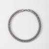 Pulsera de Acero Inoxidable, Estilo Europeo y Americano, Hip-Hop Audaz 1:1 Pulsera de Cadena Lisa para Hombre, No se Descolora al Ducharse