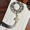 Nueva Serie Estilo Chino Pulsera de Bodhi Rosa Lema de Seis Caracteres Doble Círculo Pulsera de Mano Cuentas Budistas Rosario Al por Mayor