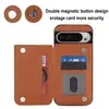 Funda Adecuada para Teléfono Móvil Google Pixel 10Proxl con Ranura para Tarjeta y Cubierta Trasera Magnética, Funda de Cuero Protectora con Soporte para Google 11