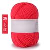 Lana de algodón lechoso de cuatro hebras al por mayor hilo para muñecas de 4 hebras algodón coreano hilo mediano delgado bebé niños hilo para crochet hilo para tejido a mano