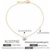 Novo colar de aço inoxidável transfronteiriço, moderno e estiloso, com olho grego incrustado com diamantes, banhado a ouro 18K, à prova d'água e com retenção de cor