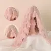 Perucas para Bonecas BJD, Disponíveis nas Escalas 1/3, 1/4, 1/6, Múltiplas Cores para Escolher, Cachos de Lã com Repartição no Meio, Perucas com Estilo Feito à Mão, Mechas de Cabelo Lisas