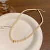 Collar de perlas nuevo coreano para mujer, lujo ligero, nicho, cadena para la clavícula de cuentas de alta gama, accesorios barrocos retro al por mayor