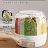 Caixa de Armazenamento de Grãos Balde de Arroz Conjunto de Temperos de Cozinha Garrafa de Condimento Combinada Pote Saladeira Doméstica Saladeira Elegante Banha