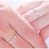 Anillo de Pareja de Moda Weihua Plateado Anillo Elegante para Mujer Anillo de Pareja Nudo Eterno para Hombre Joyería Coreana