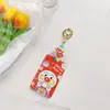 Cubierta de tarjeta de comida estudiantil tarjeta de campus hebilla para colgar en la mochila tarjeta de autobús metro certificado tarjeta de trabajo llavero retráctil Yangchengtong