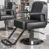 Silla de Barbería de Moda Famosa en Internet, Silla Específica para Cortes de Cabello en Salón, Asiento Reclinable y Ajustable para Peluquería, Permanente y Teñido