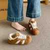 Sapatos Femininos 2025 Inverno Novo Estilo Veludo Leve Tênis Esportivo Forrest Gump Feminino Retro Aumento Sapatos Plataforma de Solado Grosso Bk862-1