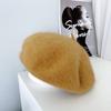 Sombrero tejido de mezcla de lana de conejo de otoño e invierno japonés para mujer, boina gruesa y cálida, sombrero de pintor O Home