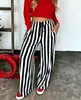 2026 Transfronteiriço TK Amazon Primavera/Verão Novo Europeu e Americano Feminino Solto Casual Blocos de Cor Listrado Estampado Reto Longo Calças
