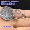 Plata de Ley S925 Plata Lisa Zircón Cola de Sirena Colgante Colgante Cristal Trenzado Cuerda de Mano Collar Hecho a Mano Accesorios DIY