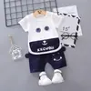 Marca infantil ropa infantil hombres y mujeres camiseta de bebé verano nuevo ropa infantil traje de manga corta para niños ropa de verano venta directa de fábrica fresco