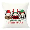 Festival Navideño Transfronterizo de Amazon funda de almohada con estampado de animales funda de almohada para cojín de respaldo de sofá de sala de estar para el hogar venta al por mayor
