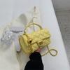 2023 otoño nuevo bolso pequeño simple moda dulce versátil color de contraste un solo hombro cruzado bolso cuadrado pequeño 9968