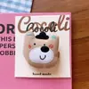 Accesorios para el Cabello de Niña Otoño Temprano Nuevo Algodón Pasador de Cabello de Animal Pequeño Niñas Lindo Conejo Oso Clip Lateral Clip de Pico de Pato