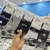 Nuevos Calcetines Deportivos de Media Pantorrilla para Mujer Otoño e Invierno Calcetines Estilo Fair Isle Chica Fresca Pequeña Calcetines de Algodón Transpirables Absorbentes de Sudor Listos para la Venta